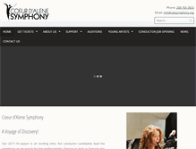 Tablet Screenshot of cdasymphony.org